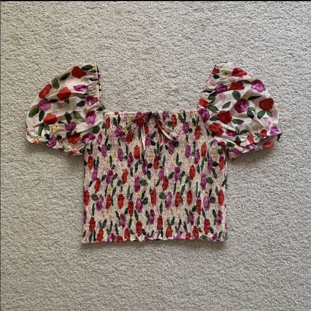 Floral crop top